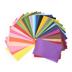 Цветная папиросная бумага, подарочная упаковка бумаги, прямоугольные, разноцветные, 210x140 мм, 66 шт / пакет