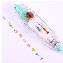 ABS Decoration Tape Pen, Cute Correction Tape, DIY Scrapbooking Stickers, Aquamarine, 11x2.7x2cm