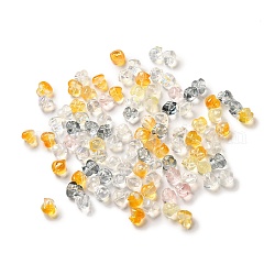 Transparent Glass Beads, Duck, Mixed Color, 11.5x11.5x11mm, Hole: 1mm