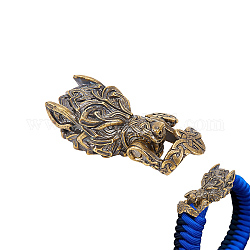 Nbeads perline in paracord in ottone stile animale, paracadute cord tool cordino perline edc charms ciondolo charms accessori per edc string braccialetto artigianato
