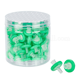 Unsterilisierter Nadelfilter aus Kunststoff, lime green, 21x18 mm, Bohrung: 2 mm, Innendurchmesser: 4 mm, 100 Stück / Set
