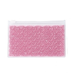 Пузырчатые мешки из ПВХ, почтовый замок сумки, для хранения ювелирных изделий, портативный органайзер для ювелирных изделий, прямоугольные, бледно-фиолетовый красный, 15x10x0.7 см