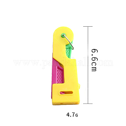 Plastic Needle Threaders, Mixed Color, 66mm