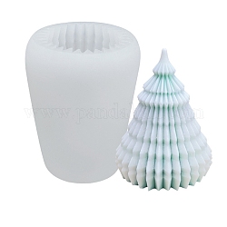Stampi in silicone per candele fai da te con albero di natale origami 3d, per la realizzazione di candele profumate, bianco, 29.5x8.7x11cm, diametro interno: 9.8x7.6 cm