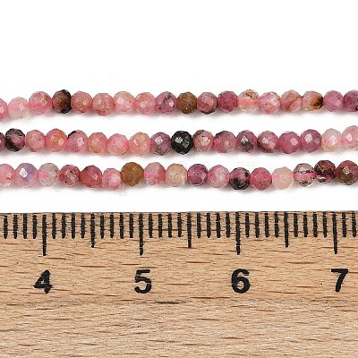 Природные родонит бисер нитей&nbsp;LS-G-RM2025-B35-2mm-A-1