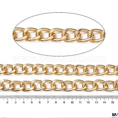 Оксидированные алюминиевые кубинские звенья цепи CHA-S002-01G-1