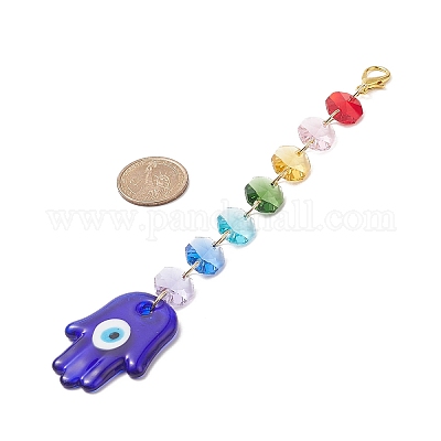 Подвески лэмпворк ручной работы от сглаза HJEW-JM00871-1