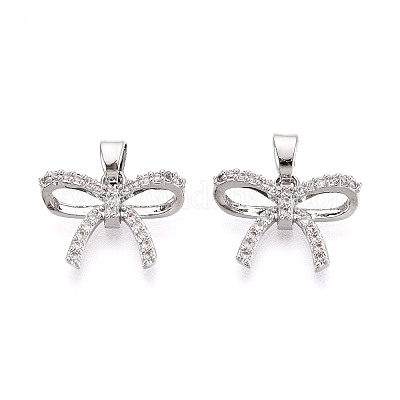 Латунные микро проложить кубического циркония подвески KK-N264-04P-1