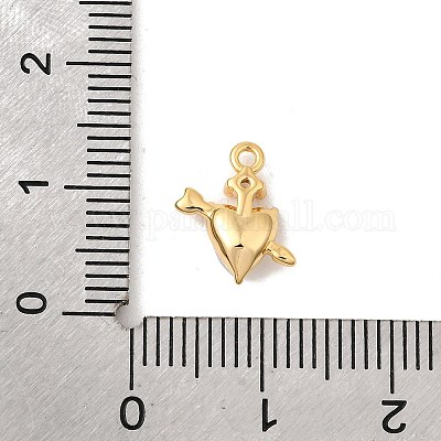 Латунь стекло кулоны KK-P340-55G-1