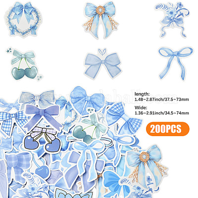 4 комплект декоративных наклеек из ПВХ DIY-SP0005-32B-1