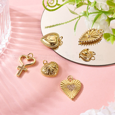 6шт 6 стиля латунные подвески KK-TA0002-23-1
