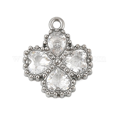 Подвески из нержавеющей стали 304 со стразами STAS-E547-06A-P-1