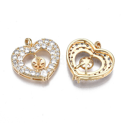 Латунная микропаве из прозрачного кубического циркония KK-S356-326-NF-1