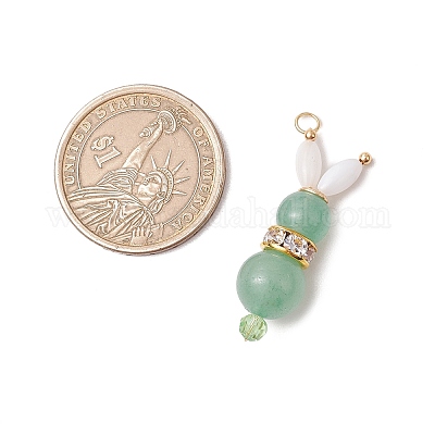 4 шт. 4 стиля подвески в виде кролика из натурального сердолика PALLOY-TA00226-1