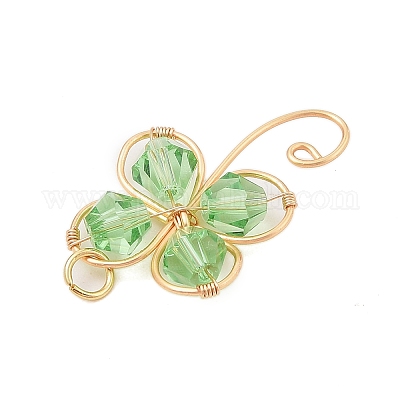 2шт стеклянные подвески PALLOY-JF02959-01-1