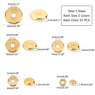Spacer бисер латунные&nbsp;KK-PH0001-40-1
