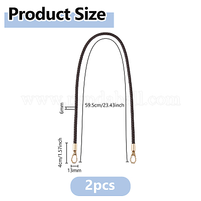 Плетеные ручки сумки из искусственной кожи&nbsp;PURS-WH0005-96A-04G-1
