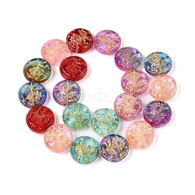 Стеклянные бусины GLAA-T028-09-1