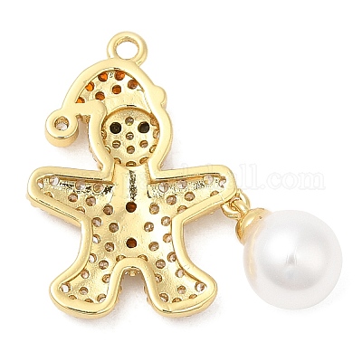 Подвески из кубического циркония с покрытием из латуни KK-R150-16G-1