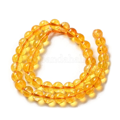 Природных кристаллов кварца бисер нитей G-C076-6mm-6-1