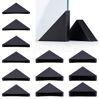 Wholesale BENECREAT 60Pcs 6 Style Plastic Triangle Corner