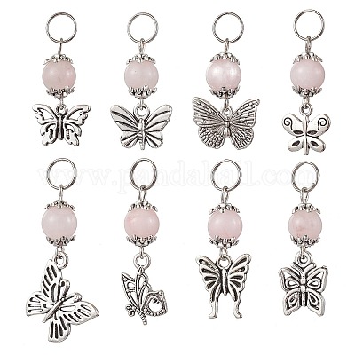 8 шт. подвески из сплава в виде бабочки в тибетском стиле PALLOY-JF03506-1