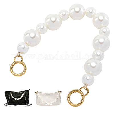 1Pc Pearl Bag Chain DIY Bag Imitation Pearl Handle Replacement