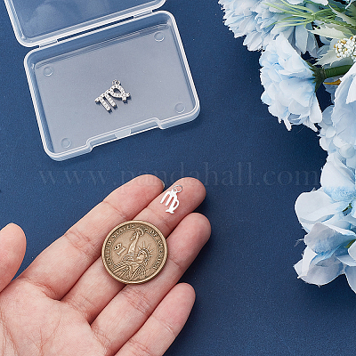 2 шт. 2 стиля 925 подвески из стерлингового серебра STER-PH0002-71B-1