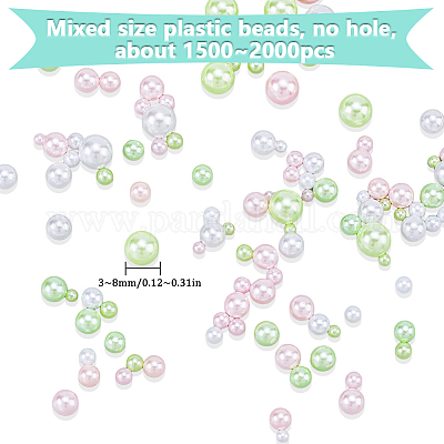 2 набор пластиковых бусин KY-SC0002-24C-1