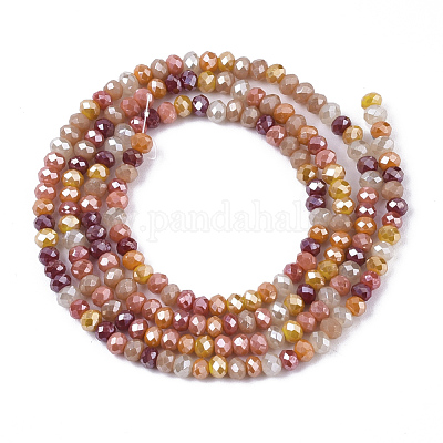 Стеклянные бусины с гальваническим покрытием  X-EGLA-S192-001A-A03-1