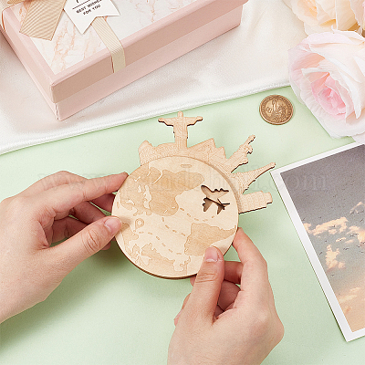 Незаконченный деревянный подарочный держатель для денег AJEW-WH0270-304B-1