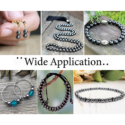 8 нити 8 стиля немагнитные синтетические гематитовые бусины нити G-TA0001-41-1