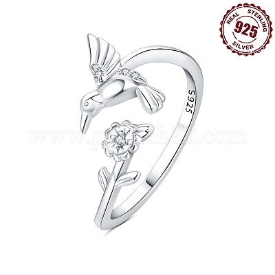 Кольца-манжеты из стерлингового серебра с родиевым покрытием и прозрачными кубическими цирконами FS-WGAAA9B-01-1