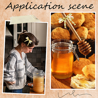 Полиэстеровые ленты с принтом пчел SRIB-WH20020-018A-1