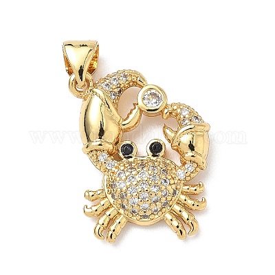 Латунные микро проложить кубического циркония подвески KK-P330-01B-G-1