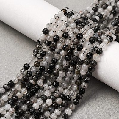 Натуральный турмалированный кварц / черный рутиловый кварц G-K305-21-C-01-1