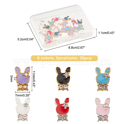 Shop OLYCRAFT 30Pcs Rabbit Resin Filler 6 Colors Epoxy Resin Supplies  Animal Theme Epoxy Resin Filling Accessories for Jewelry Making Nail Art -  11x7x3mm for Jewelry Making - PandaHall Selected