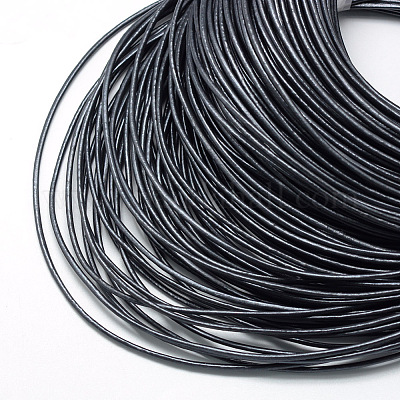 Полированные кожаные шнуры из натуральной кожи WL-R001-2.0mm-38-1