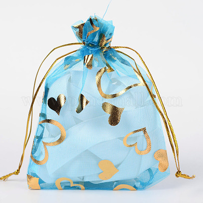 Blue Organza Bags