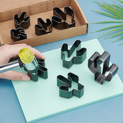 Wholesale SUPERDANT 8pcs/set Cactus Shape High Carbon Steel Leather Die  Cutter Hollow Punching Tool with Box Cutting Mold Punching Die Set for  Handmade DIY Leather Craft Stainless Steel Color 