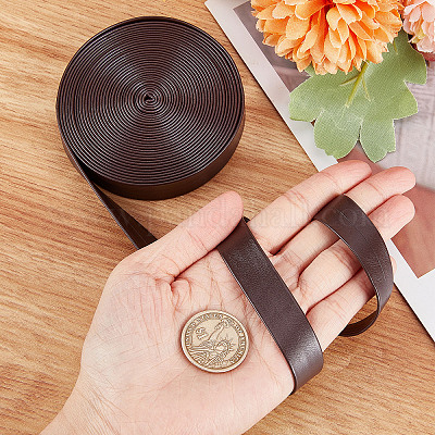 Мягкий плоский шнур из искусственной кожи LC-WH0006-02C-02-1