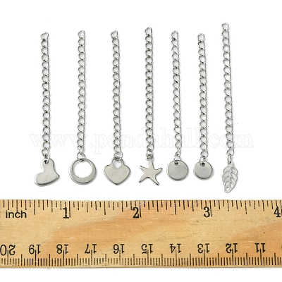 7 шт. 7 стиля удлинитель цепи из нержавеющей стали 304 STAS-FS0001-49P-1