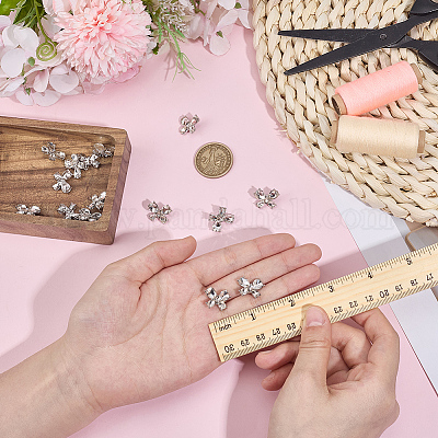 10 шт. пуговицы из сплава с 1 отверстиями BUTT-MA0001-10A-1