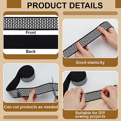 Широкая резинка из полиэстера 3 м DIY-BC0013-62B-1