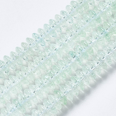 Стеклянные бусины кракле  GLAA-S192-B-004H-1