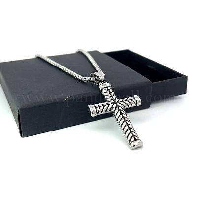 Подвеска-крест из нержавеющей стали в стиле панк-рок SH5959-1