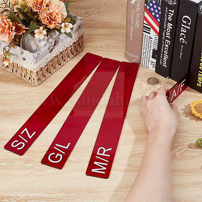 4шт. 4-х стилистический акриловый разделитель для книг AJEW-BC0008-27B-1