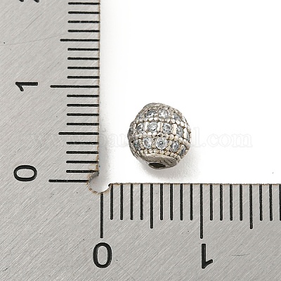 Стойки обшивки латунь кубического циркония бусы KK-L215-331P-1