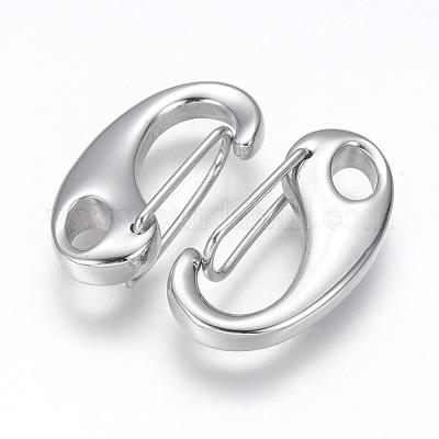 Фурнитура для брелока-застежки-кнопки из нержавеющей стали 304 STAS-G143-11A-1