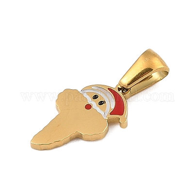 Подвески из нержавеющей стали 304 на рождественскую тематику STAS-R007-01T-G-1